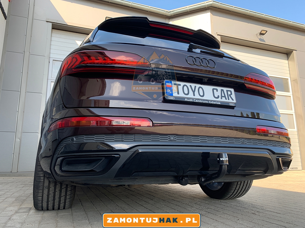 Montaż haka holowniczego w Audi SQ7 4M0 2022 - profesjonalne usługi serwisu Westfalia